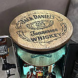 Бочка бар в чорному кольорі на коліщатках з наливатором, подарунок до дня захисника України, фото 2