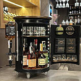 Бочка бар в чорному кольорі на коліщатках з наливатором, подарунок до дня захисника України, фото 7