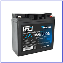 Літій-залізо-фосфатний акумулятор Merlion LiFePO4 12.8V 18AH (4S3P/BMS-20A) (181x77x168) for UPS 3000 циклів