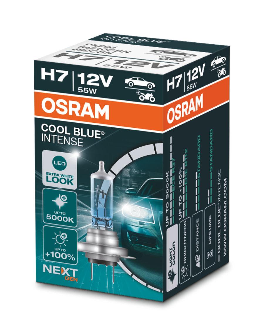 Галогенова лампа Osram H7 64210CBN Cool Blue Intense Next Gen +100% 12 V 55 W PX26d 1 лампа