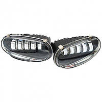 Комплект протитумінних LED фар для автомобілів Daewoo Lanos, Sens на 5 лінз (металевий корпус)