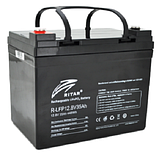 Акумуляторна батарея Ritar LiFePO4 12,8V 35Ah 448Wh (4S/BMS-40A) (195х130x155 (168) до 4500 циклів, фото 3