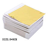 Сусальне золото. Поталь золото. Золота патина. 9 х 9 см 100 штук. Якість!, фото 3