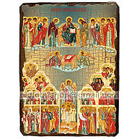 Икона Собор Всех Святых ,икона на дереве 130х170 мм