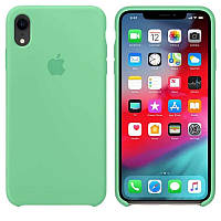 Чехол на iPhone X/XS,SILICONE CASE,Мятный,Spearmint