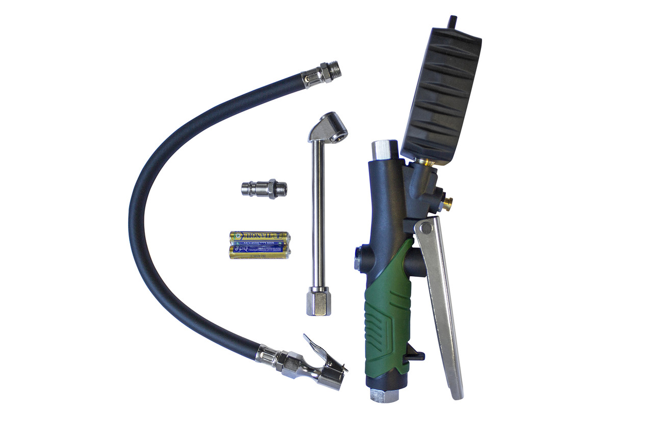 Пистолет для подкачки шин с цифровым манометром, шлангом и жестким удлинителем для грузовых - фото 5 - id-p1989711579