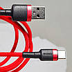Кабель Baseus Cafule Type-C 3A (1m) red, фото 4