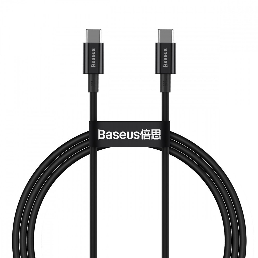Кабель Baseus Superior Series Fast Charging Type-C to Type-C PD 100W (1m) black, фото 1