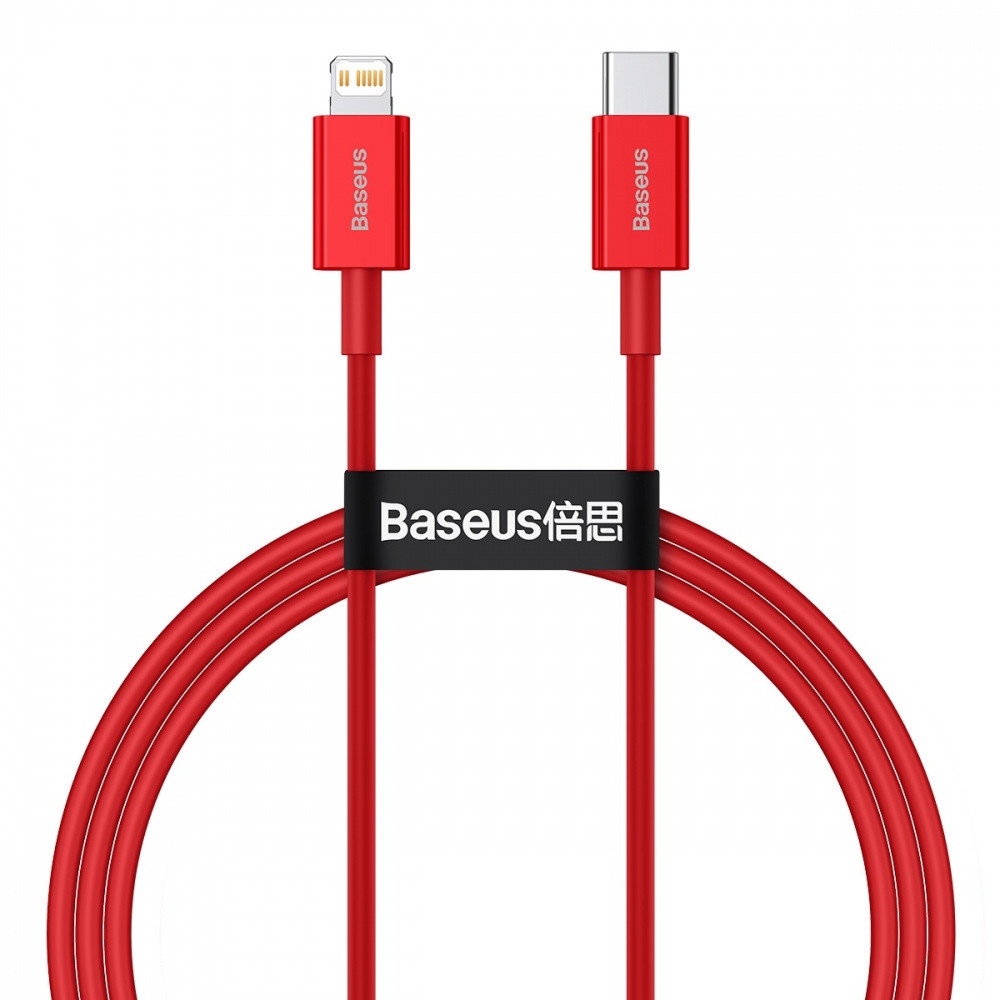 Кабель Baseus Superior Series Fast Charging Type-C to Lightning PD 20W (1m) red
