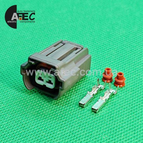 Роз'єм 2 контактний паливний форсунки Хонда Sumitomo 6195-0043,  2P090WP-DL-SPA-F-S 2P090WP-DL-SPA-F-L