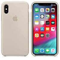 Чехол на iPhone X/XS,SILICONE CASE,Бежевый,Stone