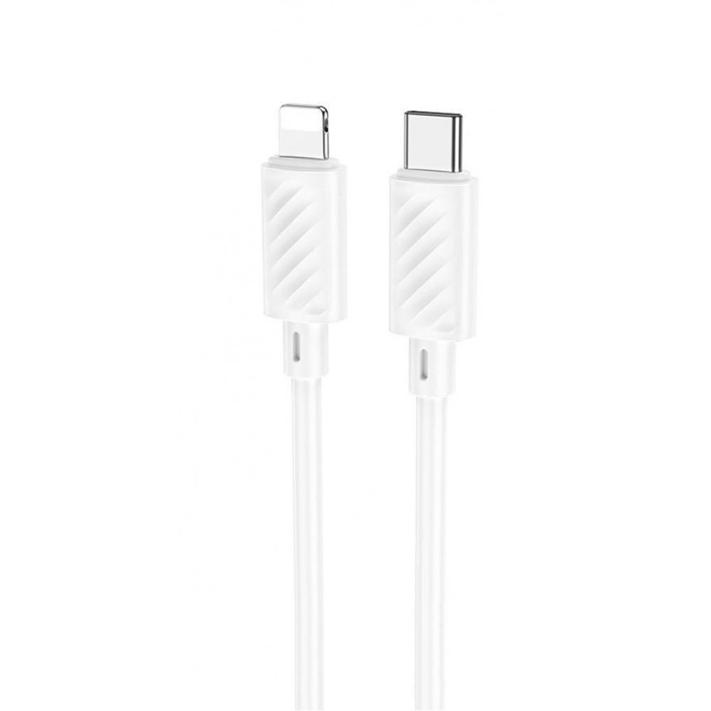 Кабель Hoco X88 Magic silicone 20W Type-C to Lightning (1m) white