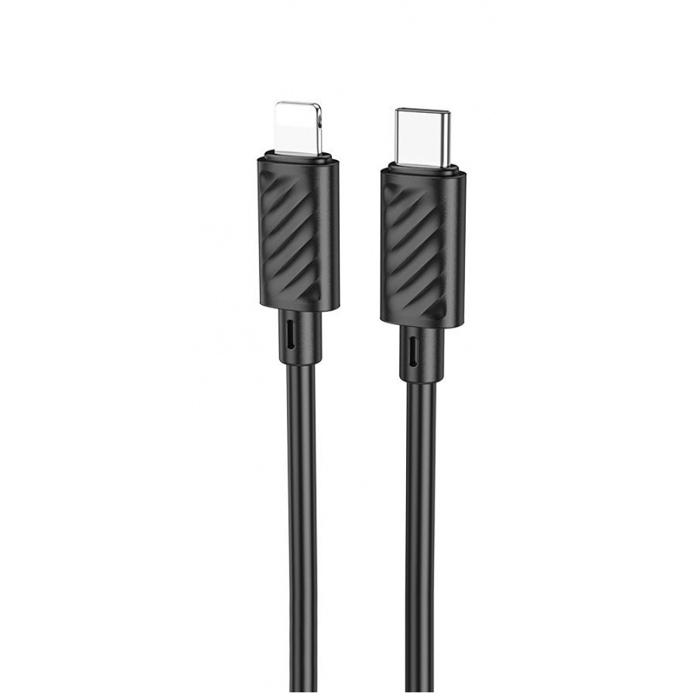Кабель Hoco X88 Magic silicone 20W Type-C to Lightning (1m) black