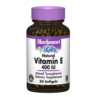 Витамин Bluebonnet Nutrition Натуральний Витамин Е 400IU, 50 желатиновых капсул (BLB0616)