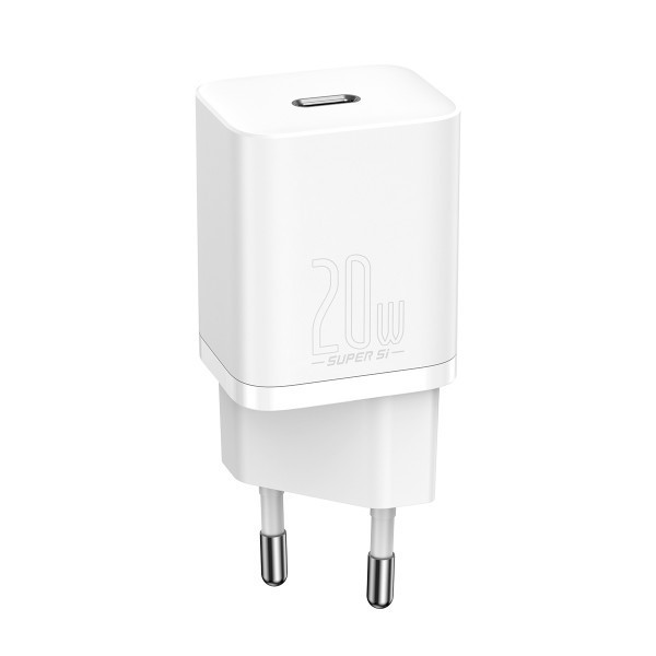 Мережевий зарядний пристрій Baseus Super Silicone PD Charger 20W (1Type-C)