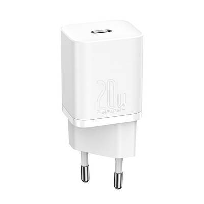 Мережевий зарядний пристрій Baseus Super Silicone PD Charger 20W (1Type-C)