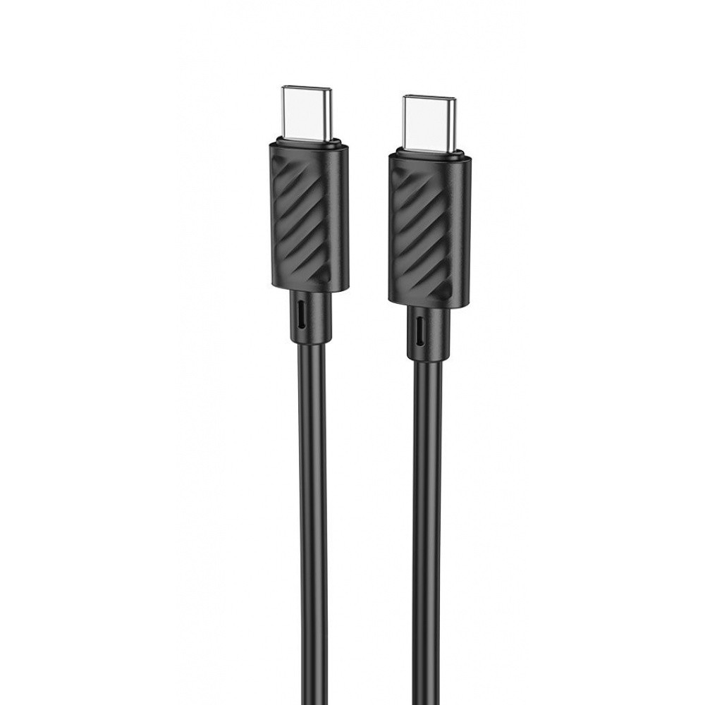 Кабель Hoco X88 Magic silicone 60W Type-C to Type-C (1m) black