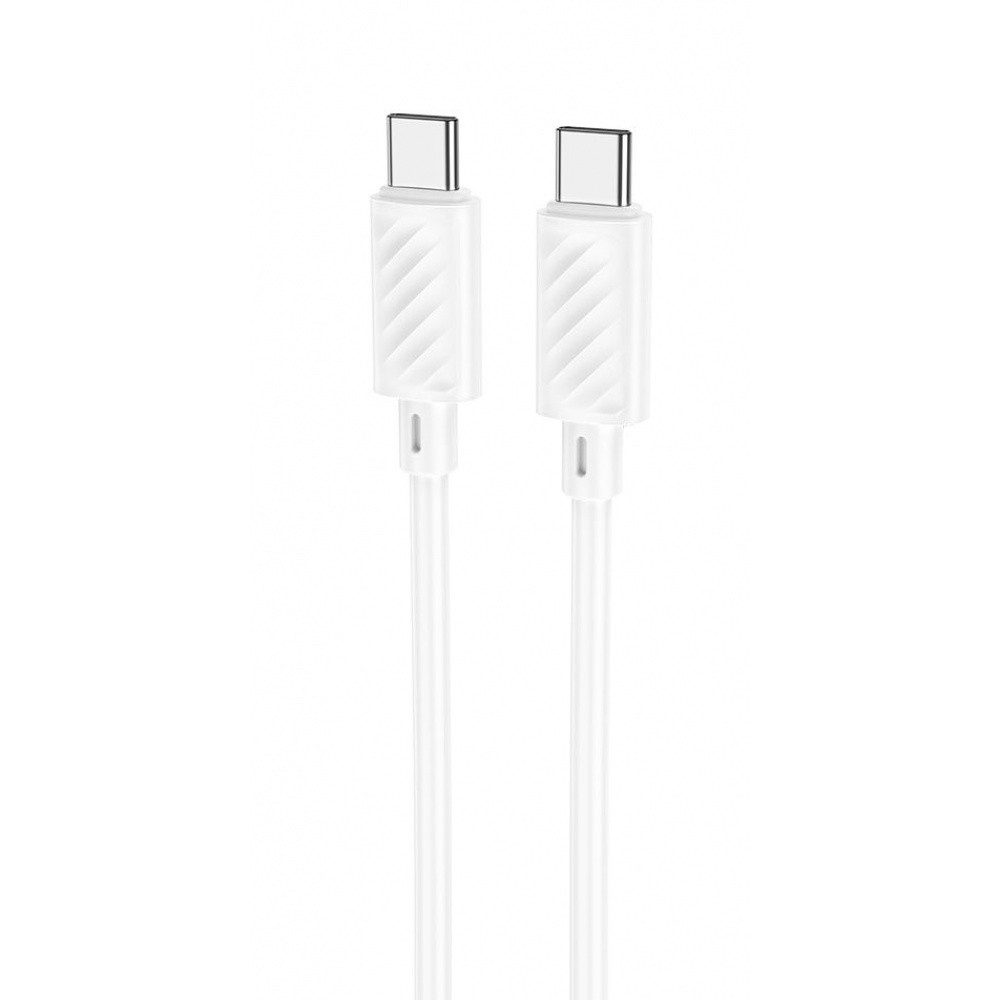 Кабель Hoco X88 Magic silicone 60W Type-C to Type-C (1m) white