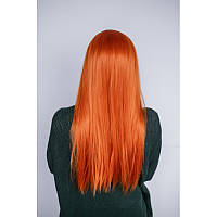 Шикарный Парик 60см длинные прямые густые волосы Аниме Рыжий яркий