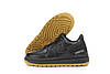 Чоловічі кросівки Nike Air Force 1 GORE-TEX Black (Чорні) Взуття Найк Гор-Текс шкіра термопідкладка осінь зима, фото 7