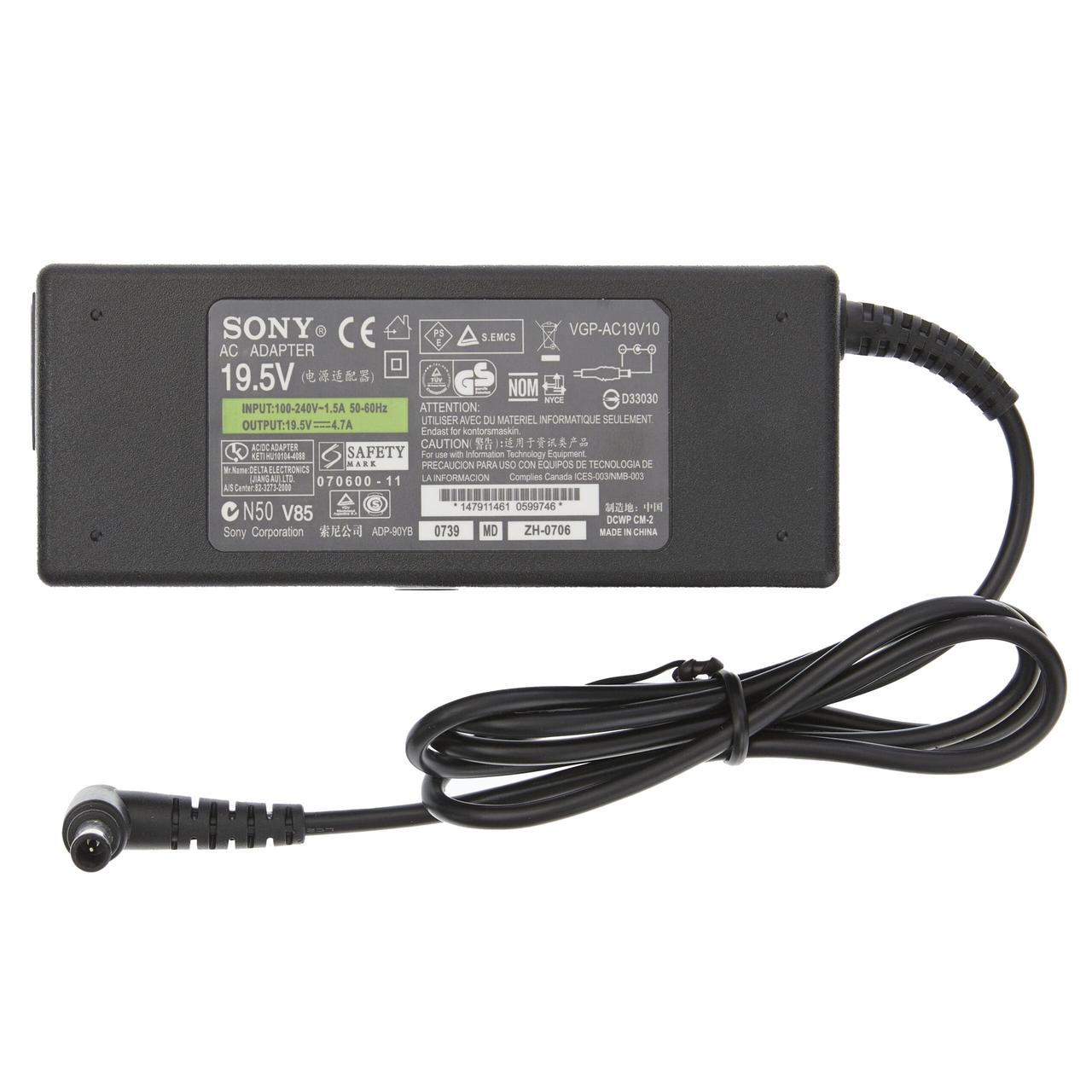 Зарядний пристрій для ноутбука Sony 19.5V 4.7A 92W 6.5x4.4мм