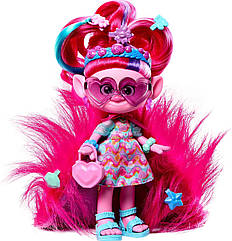 Лялька королева Поппі Queen Poppy з аксесуарами +10 "Троллі: знову разом" Trolls Band Together Mattel 2023