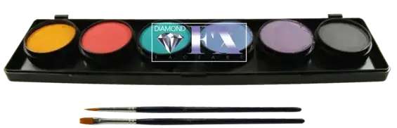 Палітра аквагрим Diamond FX пастельні 6 кольорів по 10 G, фото 1