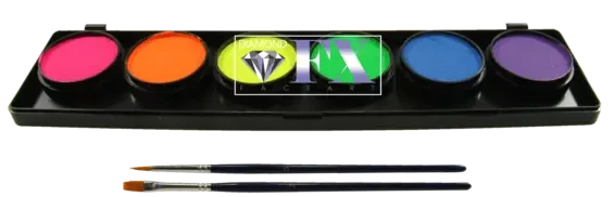Палітра аквагрим Diamond FX НЕОН 6 Х 10 G