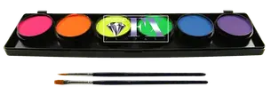 Палітра аквагрим Diamond FX НЕОН 6 Х 10 G, фото 1