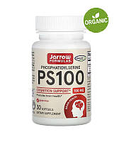 Jarrow Formulas, PS 100, фосфатидилсерин, 100 мг, 30 капсул