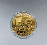 Новинка! Набір сувенірна монета та банкнота 100 Біткоїн Bitcoin, фото 7