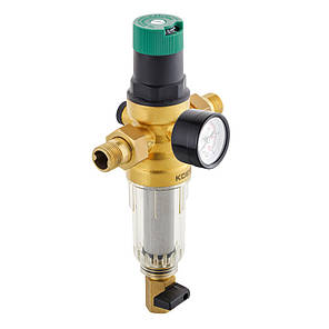 Фільтр самоочисний з редуктором тиску та манометром KOER KR.1242 - 3/4", фото 3