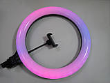 Кільцева LED-лампа RGB MJ38 38 см 220 V 1 кріп.тел ORG, фото 7