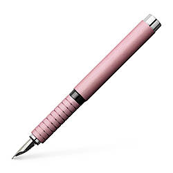 Ручка перова Faber-Castell Essentio Aluminium Rosé алюмінієва, перо F (0,5 мм), корпус рожевий, 148421