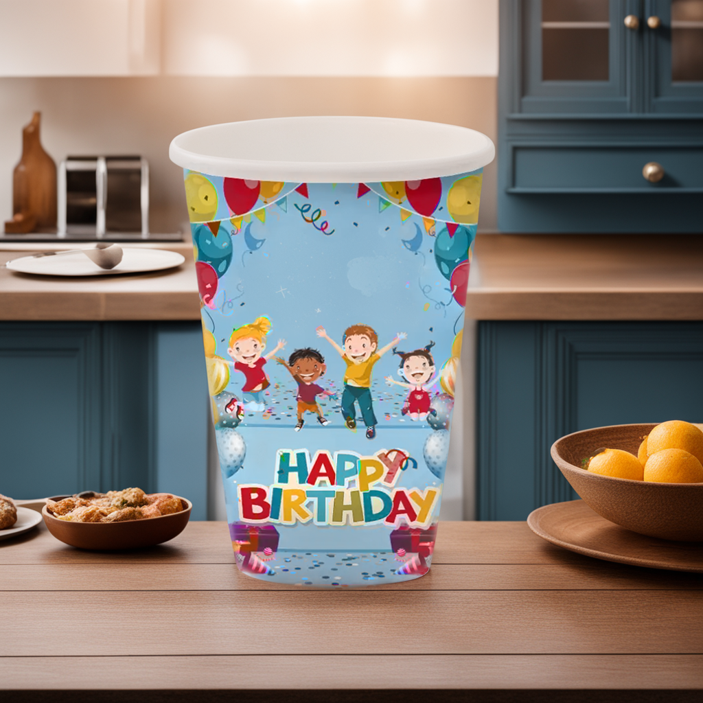 Склянка паперова 250 мл "HAPPY" 20 шт.