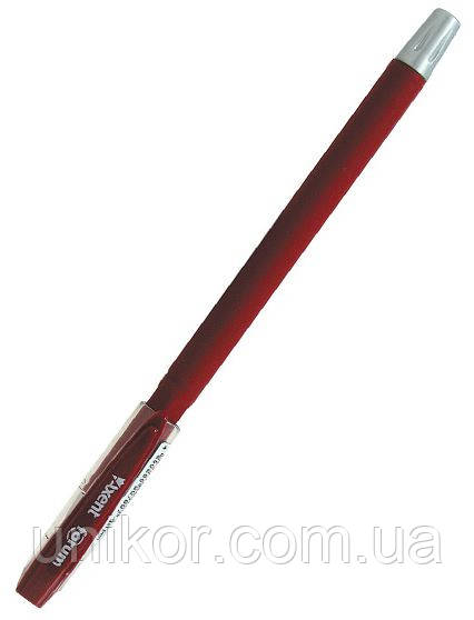 Гелева ручка "Forum", прогумований корпус, 0,5 мм, стрижень червоний. AXENT