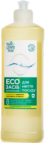 EКОзасіб натуральний для миття посуду Green Max