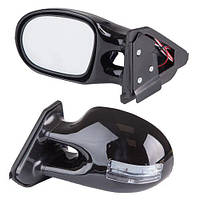 Дзеркало бічне ЗБ 3252C BLACK/LED чорн/пів