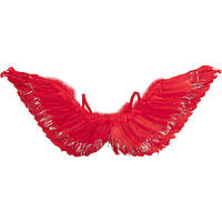 Крылья с перьями красными