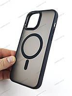 Чохол для iPhone 13 Pro Max \ Чохол на Айфон 13 про макс (Space Color TPU+PC, MagSafe) чорний