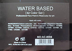 Аквагрим Papa Kiss Water Based набір 42 кольори, фото 3