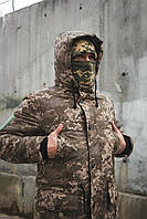 Комплект зимней одежды для военнослужащих ВСУ Peak куртка-бушлат штаны и бафф в подарок