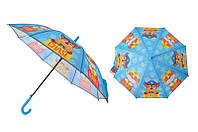 Зонтик детский Дружок PL82137 диаметр 50см, светоотражающая лента, 67см.