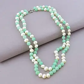 Буси Амазоніт, паморочч 50 см.