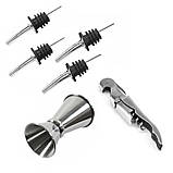 Набір для бару Youchen MC-89 з підставкою 11 предметів для приготування коктейлів бармену, фото 5