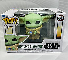 Фігурка Грогу з бронею Funko POP! Star Wars Grogu