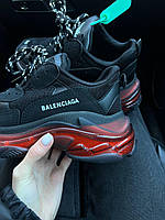 Кроссовки, кеды отличное качество Balenciaga Triple S Clear Sole Black Red v2 Отличное качество Размер 36