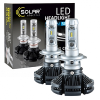 Светодиодные лампы H7 LED SOLAR 12/24V 6000Lm 50W ZES Лед автолампа 8807 Цена за 2шт