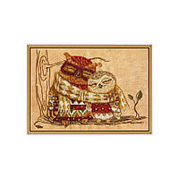 Набір для вишивки нитками на канві з фоновим зображенням "Родинне тепло"
