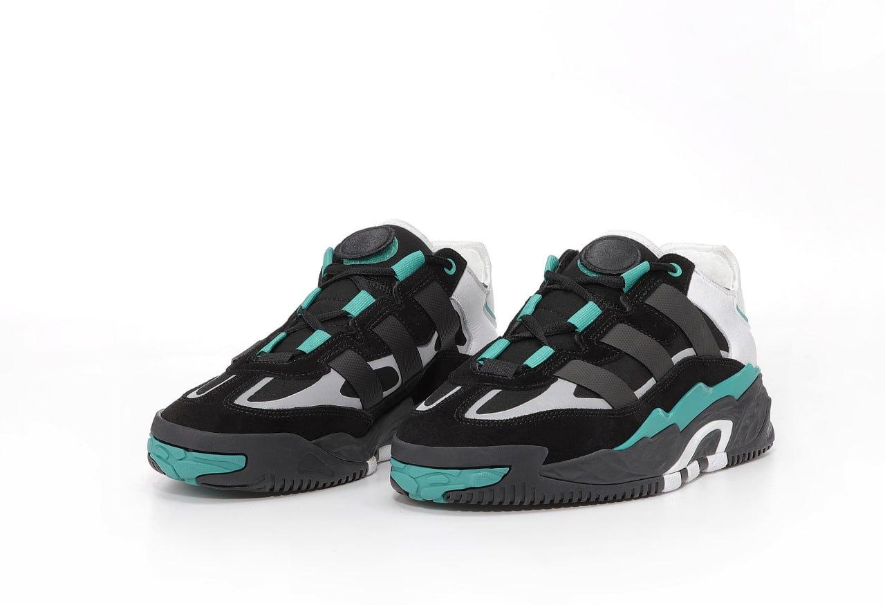 Мужские Зимние Кроссовки Adidas Niteball Black Green White Winter Fur ...